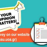 Take a survey on our website (issu.uoa.gr)